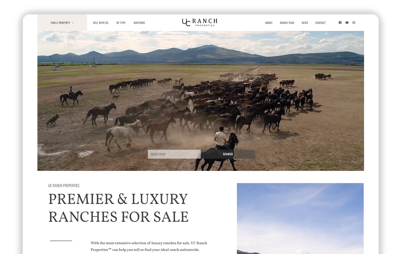 UC Ranch homepage