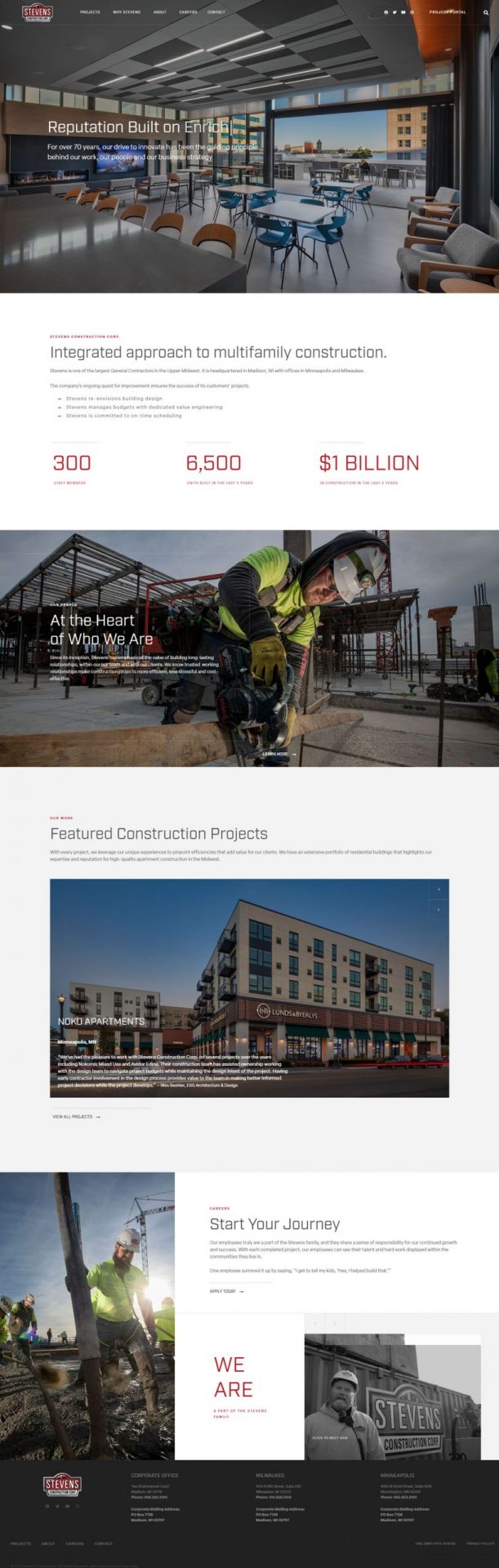Stevens Construction Homepage