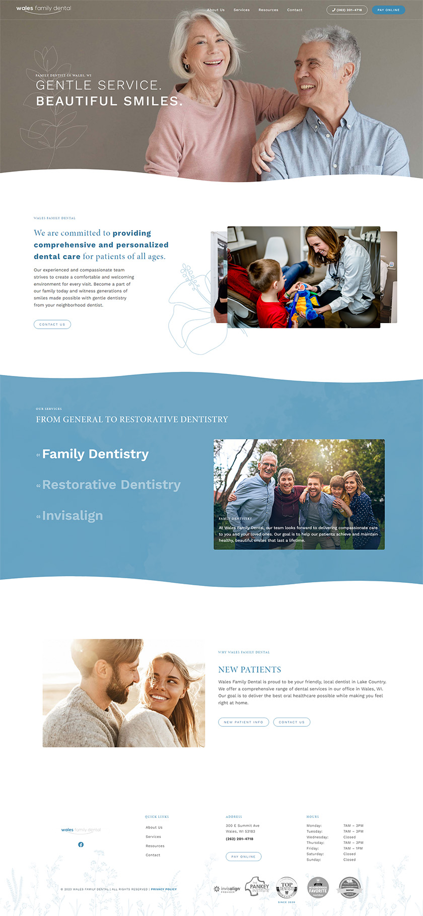 Wales Family Dental Homepage