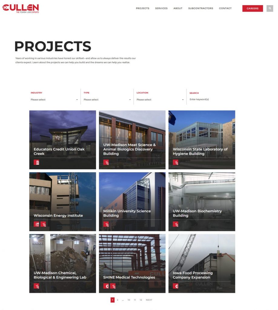 JP Cullen Projects page